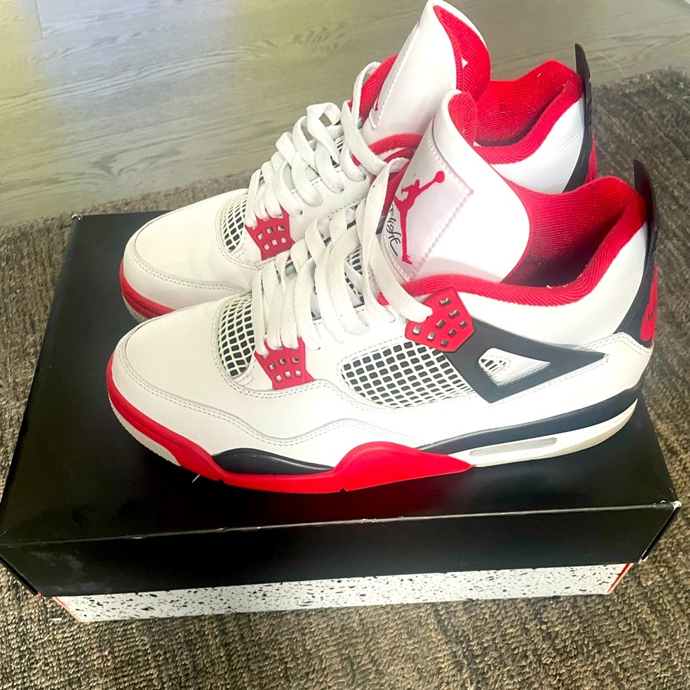 Mens Air Jordan 4 Retro Fire Reds